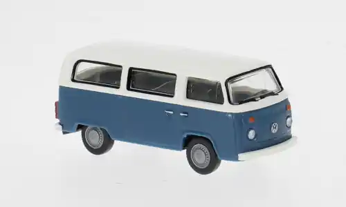 VW T2b Bus, blau/beige, 1972, 1 87, Wiking - Begrenzte Stückzahl