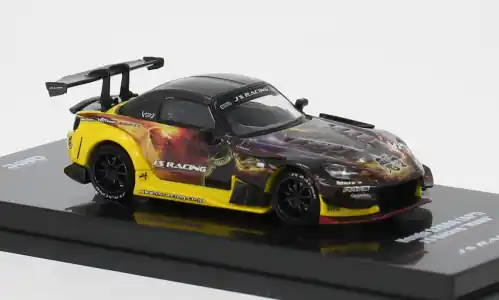Honda S2000 J‘s Racing, gelb/schwarz, 1 64, INNO64 - Top-Qualität