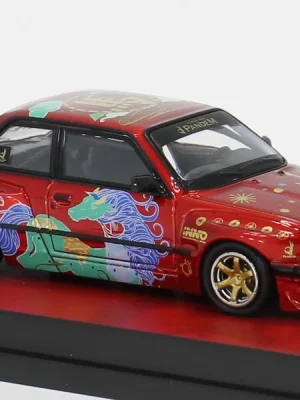 BMW E30 Rocket Bunny, rot/Dekor, 2026, The Year Of The Horse 2026, 1 64, INNO64 | Kundenfavorit