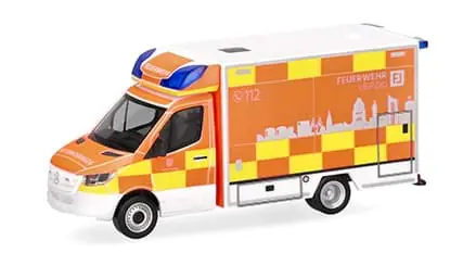Kundenliebling - Feuerwehr Leipzig RTW MB Sprinter `18 -Sondermodell Herpa-