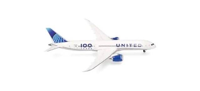 Bestpreis - Vorbestellung United Airlines Boeing 787-9 Dreamliner "100 Years" (1 200) (NH11/12.2026)