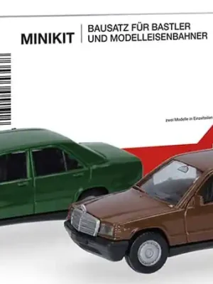 Vorbestellung MB 190E, achatgrün und braunmaron (2 Stück) (Farbvariante) -MiniKit- (NH01/02.2027) - Aktion