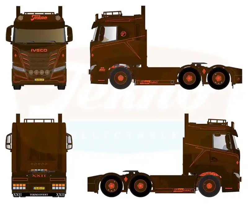Vorbestellung Tekno Event 2027, Iveco S-Way Niedrigdach (Metall 1 50 / 2. Quartal 2027) | Preisvorteil