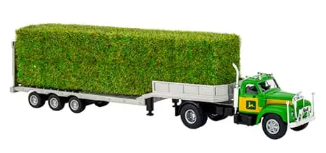 Markenqualität - Vorbestellung Mack B61 mit beladenem Tieflader, -grün- ***Neuheiten September 2026***