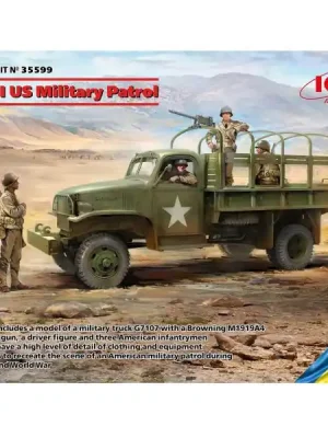 Modellfahrzeuge und Figuren Amerikanische Militärpatrouille aus dem Zweiten Weltkrieg - ICM - Letzte Chance