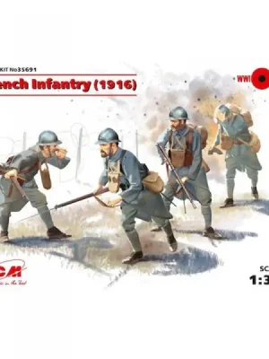 Figuren Französische Infanterie 1916 - ICM - Schnelle Lieferung