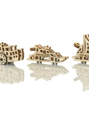 3D-Holzpuzzle Schiffs-Schlüsselanhänger - Wooden City | Einfach bestellen