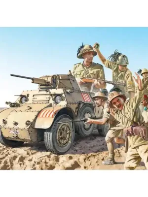 Wochenendangebot | Modell-Militärfahrzeug und Figuren AB 41 und italienische Infanterie - Italeri