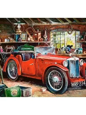 Vorteilspreis - Puzzle 1000 pièces Garage Vintage - Castorland