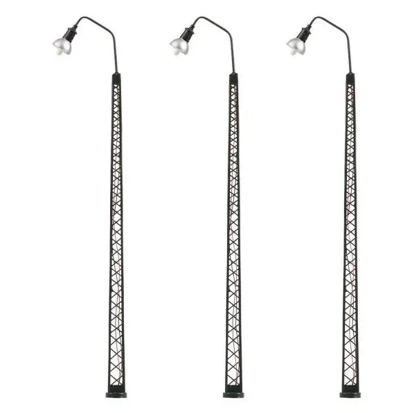 Zubehör für Modellbau HO 3 Gebogene LED-Lampen auf Gittermast - Faller - Sicher bezahlen