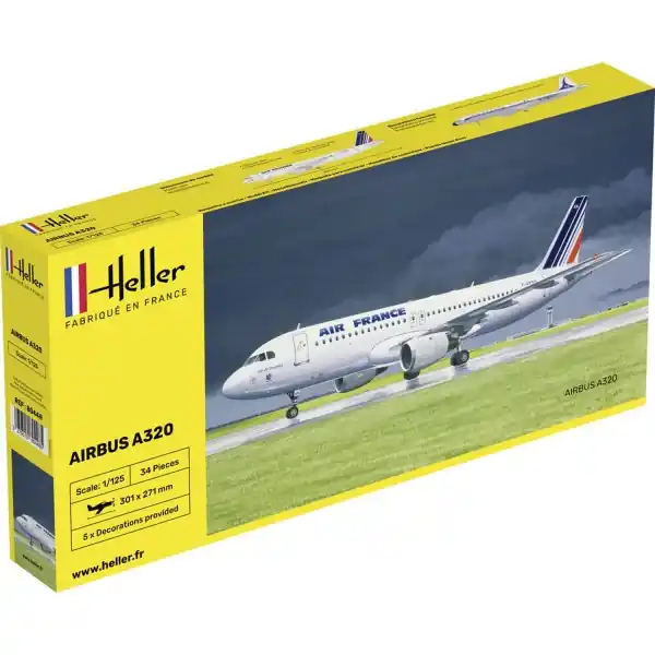 Zertifiziert - Flugzeugmodell Airbus A320 Air France - Heller