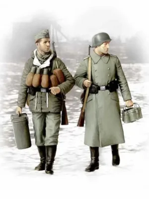 Vorräte! Deutsche Soldaten (2 Figuren) - Master Box - Nur für kurze Zeit