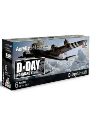 Acrylfarben-Set für D-DAY-Flugzeugmodell - Italeri | Angebot