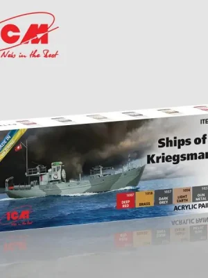 Acrylfarben-Set für WWII Kriegsmarine Schiffs - 6 x 12 ml - ICM - Online bestellen