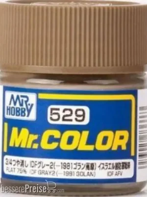 Bestseller - Mr Hobby - Gunze Mr. Color (10 ml) Grau IDF 2 (-1981 Golan) - Mr Hobby - Gunze