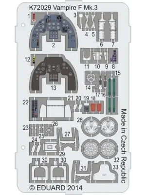 Vampire F Mk.3 Farbtiefdruck von - MPM - Letzte Stücke