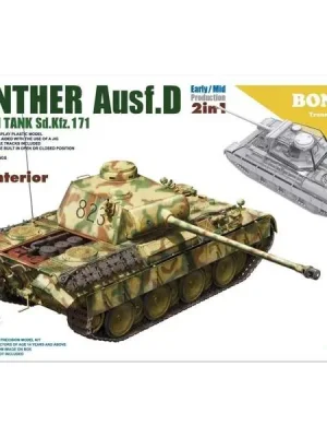 Deutscher mittlerer Panzer Sd.Kfz.171 Panth Ausf.D aus dem Zweiten Weltkrieg, frühe/mittlere Produkt - Takom - Schnelle Lieferung