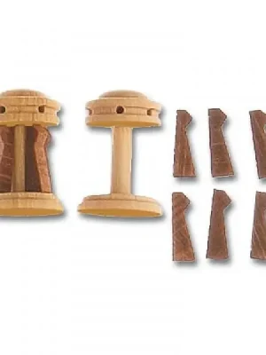 Aktionspreis - Accessoire pour maquette de bateau en bois Cabestan vertical et vertugadins en bois ø 15 mm - Artesania