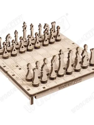 2 in 1 Schach- und Damespiel - Wooden City | Beliebt