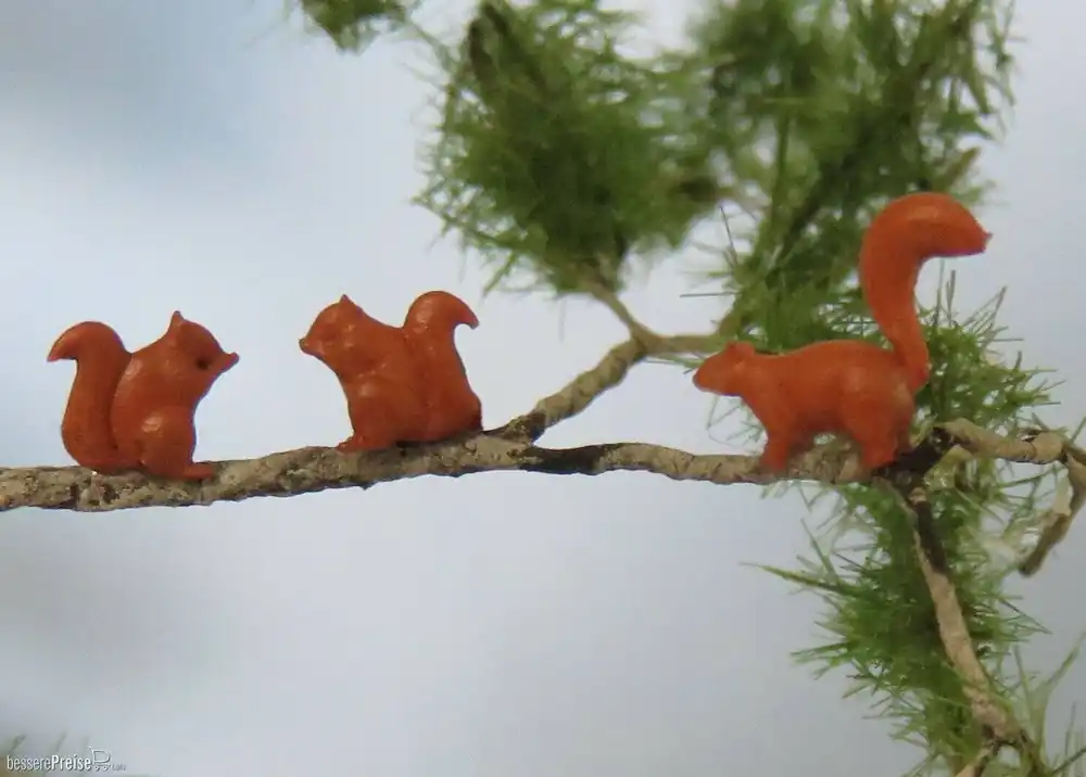 Nur noch wenige | Klingenhöfer Miniaturen 0-TE13-1 - sitzende und stehendes Eichhörnchen (1 45)