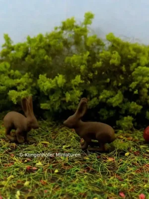 Klingenhöfer Miniaturen 0-TH01-W45 - Hase 2 Stück (1 45) | Online kaufen