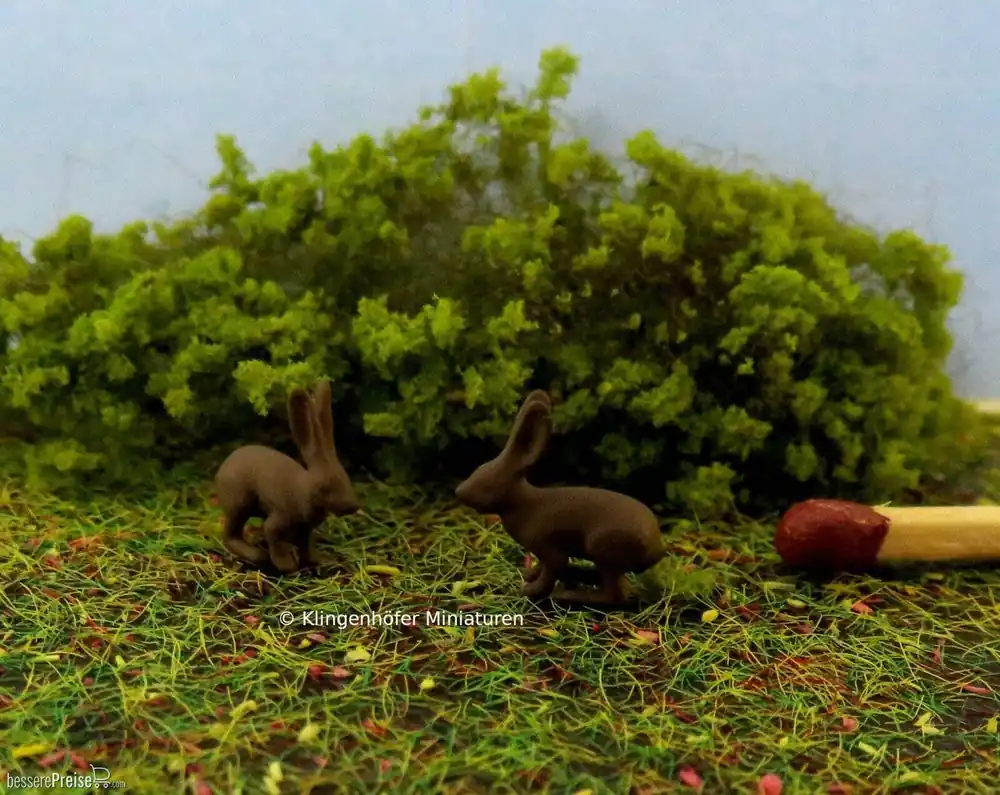 Klingenhöfer Miniaturen 0-TH01-W45 - Hase 2 Stück (1 45) | Online kaufen