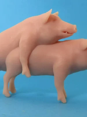 Kostenlose Rückgabe - Klingenhöfer Miniaturen 0-TS23 - Schweine bei der Paarung Schweinerei (1 45)