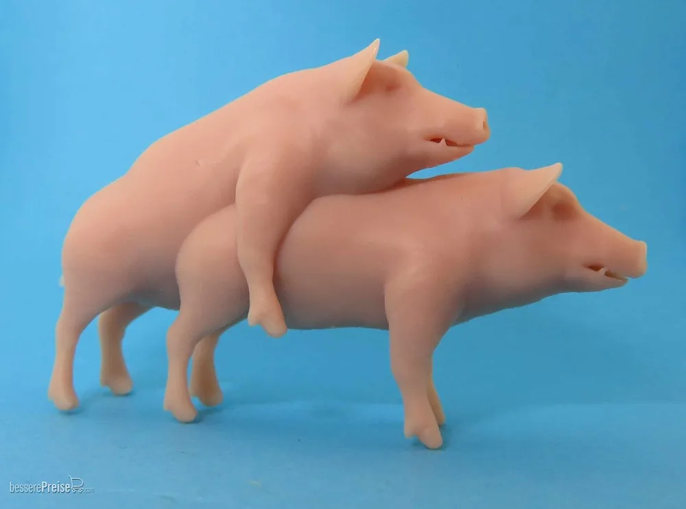 Kostenlose Rückgabe - Klingenhöfer Miniaturen 0-TS23 - Schweine bei der Paarung Schweinerei (1 45)
