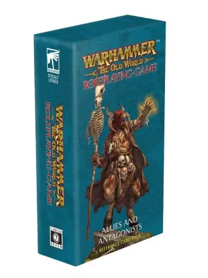 Neu verfügbar - Warhammer The Old World RPG - Allies & Antagonists Card Deck - engl.