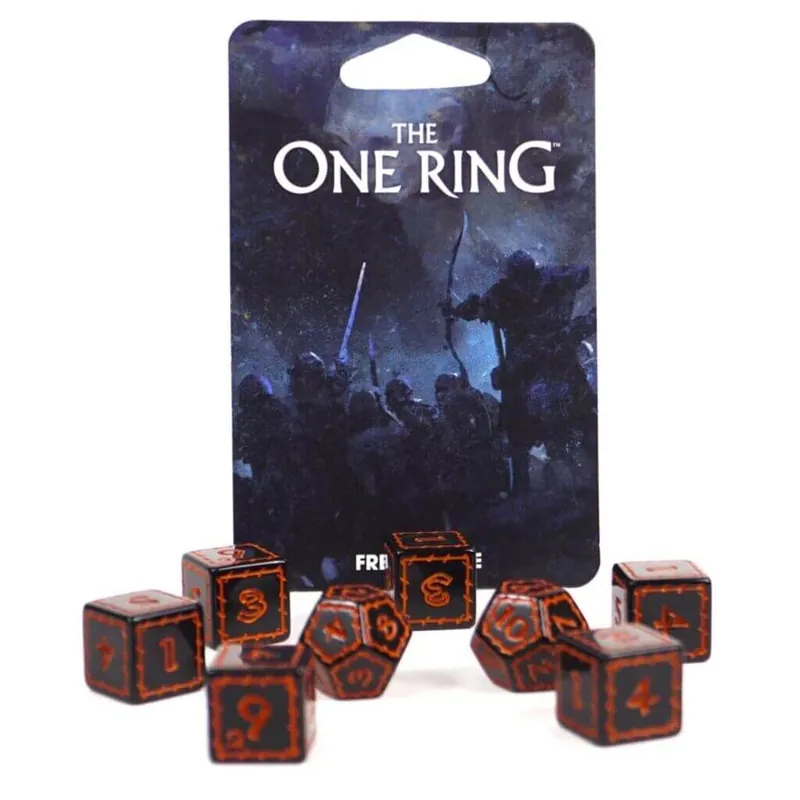 Jetzt neu - Der Eine Ring RPG Schwarzes Würfelset