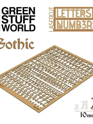 Profi-Qualität | Buchstaben und Zahlen 10 mm - Gotisch