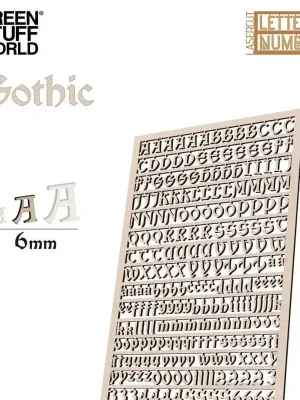Buchstaben und Zahlen 6 mm - Gotisch | Kundenliebling