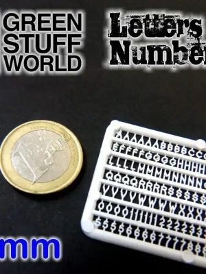 Buchstaben und Zahlen 2 mm | Hochwertig