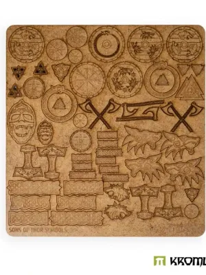 Schneller Versand - HDF-Glyphen Symbole der Söhne Thors