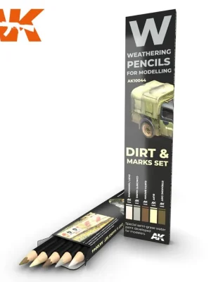 Watercolor Pencil Set Splashes, Dirt and Stains | Sale