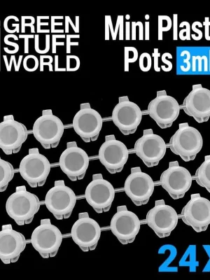 24x Mini Plastikbecher 3ml | Premium