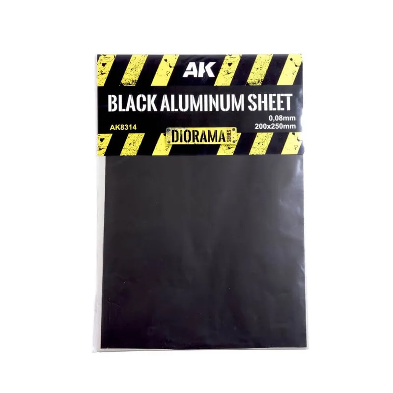 Top-Deal | Schwarzes Aluminiumblech 200x250mm