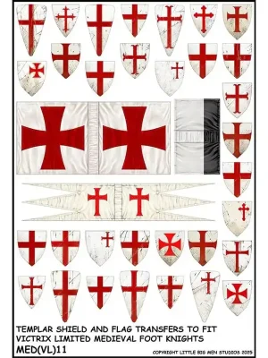 Templerritter Schild- & Flaggen-Abziehbilder | Sicher einkaufen