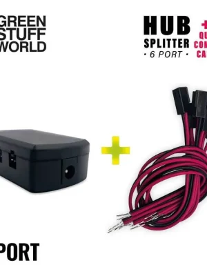 6-Port HUB Splitter und Anschlusskabel | Meistverkauft