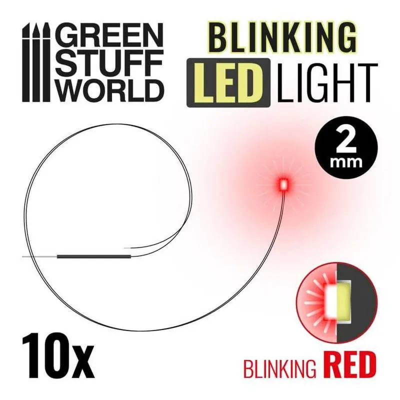 Jetzt sparen | Blinkende LEDs - ROT - 2mm