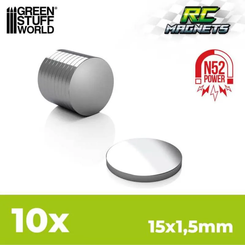 Neodym-Magnete 15x1,5mm - Extra sparen