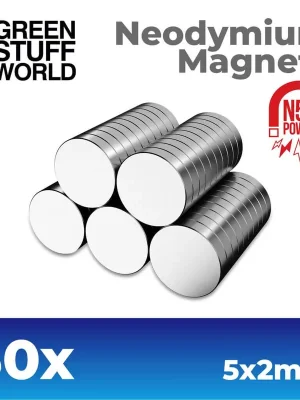 50 x Neodym-Magnete 5x2mm - Nur noch wenige