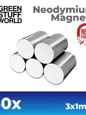 50 x Neodym-Magnete 3x1mm | Qualitätsprodukt