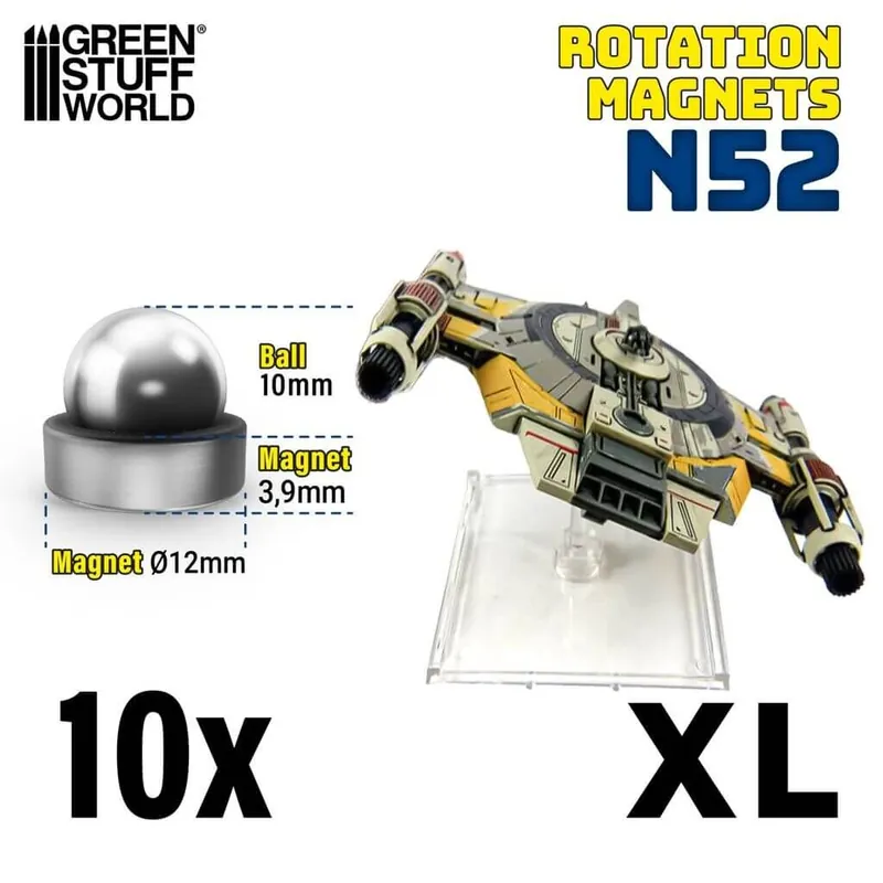 10 x Rotationsmagnete - Größe XL - Top-Angebot