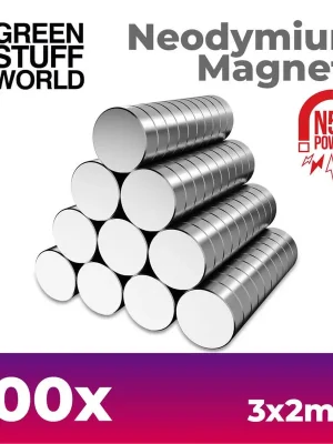 100 x Neodym Magnete 3x2 mm | Neuheit