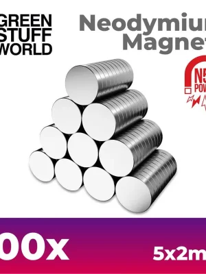 100 x Neodym Magnete 5x2 mm | Nicht verpassen