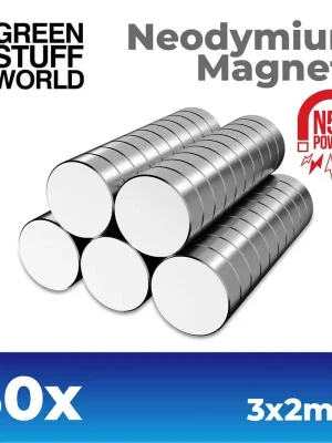 Zertifiziert | 50 x Neodym Magnete 3x2 mm