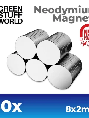 50 x Neodym Magnete 8x2 mm | Heute bestellen