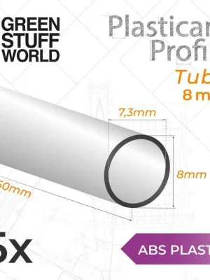 ABS Plasticard Profil - Rohr 8mm - Sonderaktion