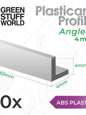 ABS Plasticard Profil - Winkel-L 4mm | Preisnachlass
